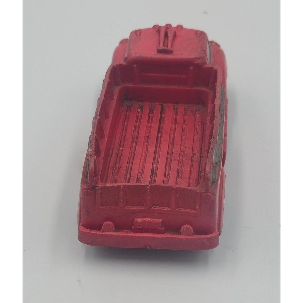 Vintage 1930s Auburn Rubber Co Red International Cabover Stake Toy Truck - Picture 4 of 7